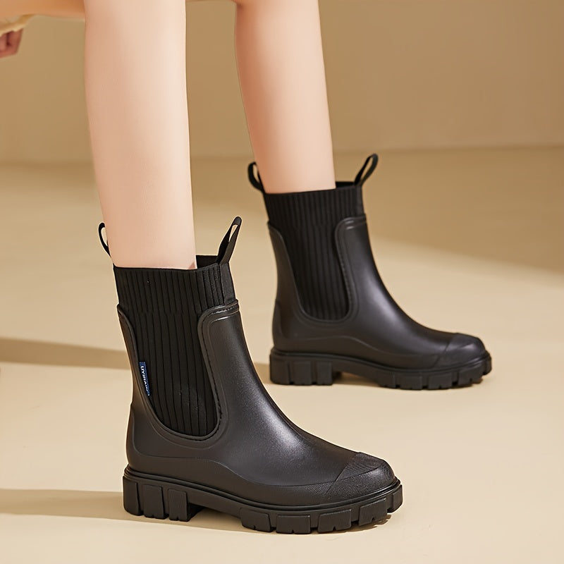 Urban Storm Ladies' Rain Boots - Stylish and Waterproof for Any Weather