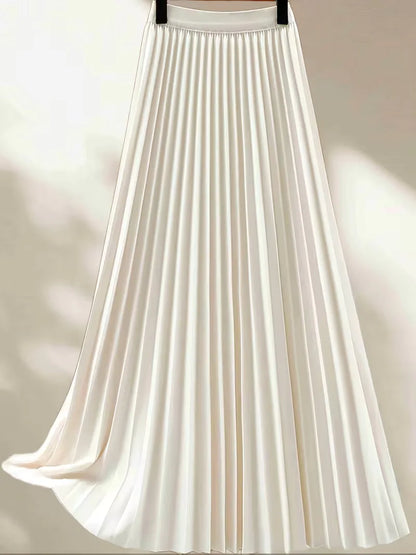 Jupe plissée taille haute