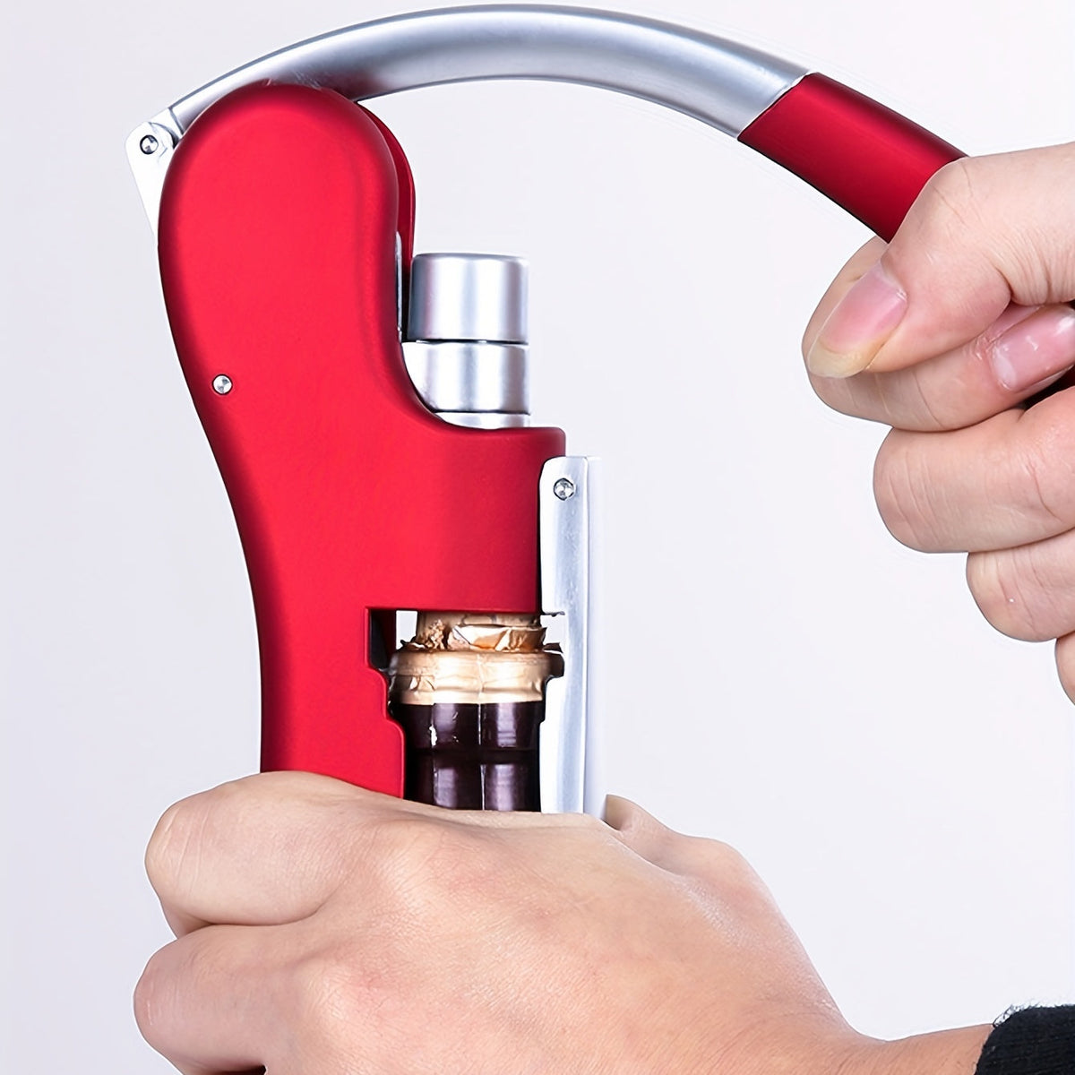 Ergonomic Corkscrew – Open Wine Bottles Quickly and Safely for Home and Hospitality