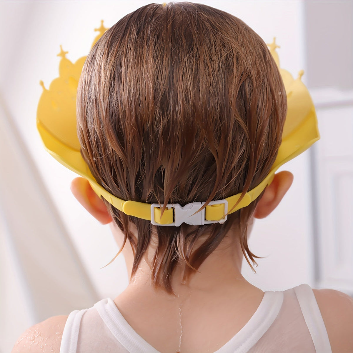 Shower Cap for Children with Ear Protection - Waterproof and Adjustable Bathing Cap for Safe Bathing