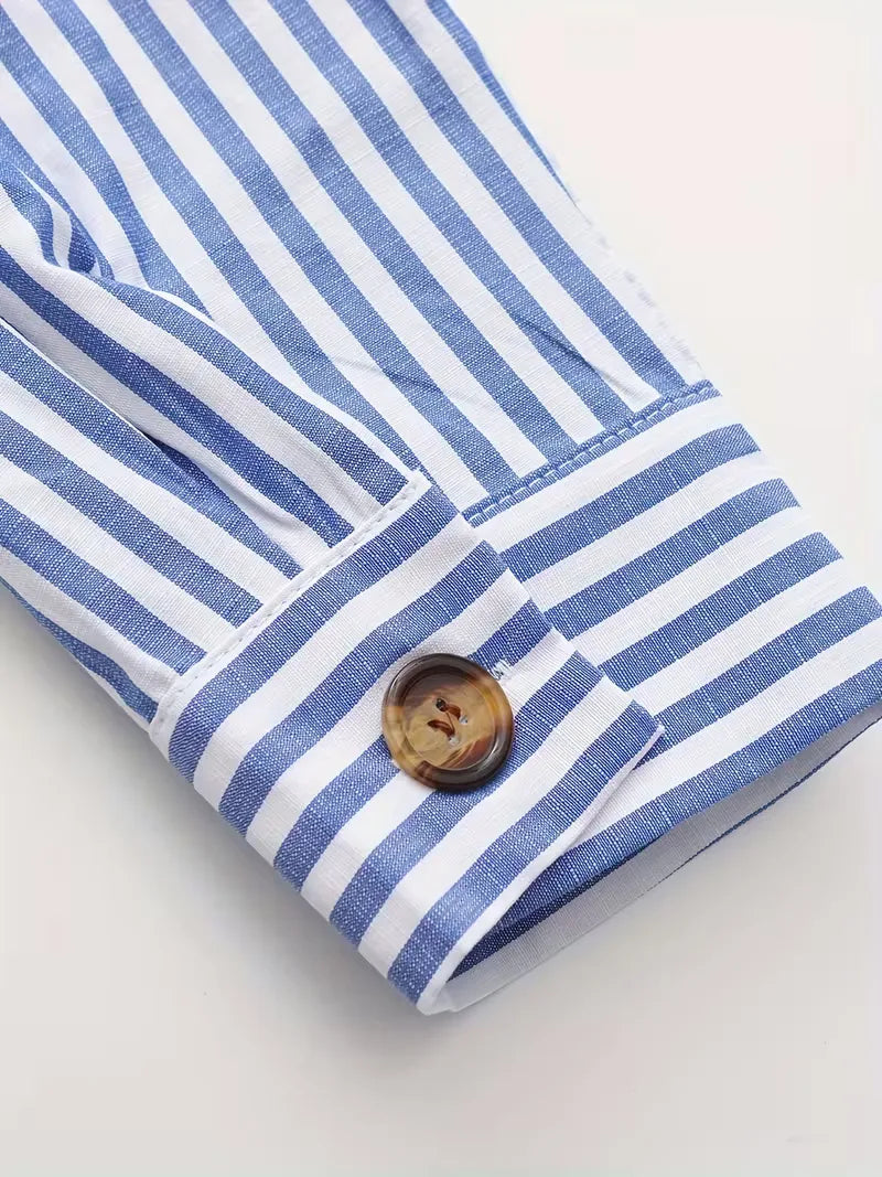 Chemise décontractée rayée