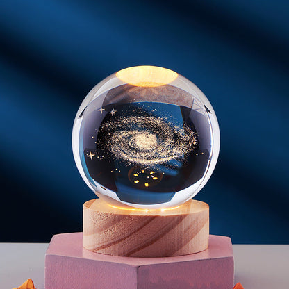 Lampada Notturna LED 3D Crystal Glow