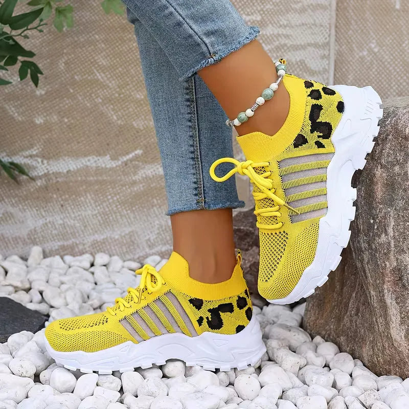 Low sneaker with leopard print