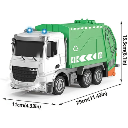 エコトラック RCごみ収集車 - ライトとサウンド付きのリアルな玩具車両