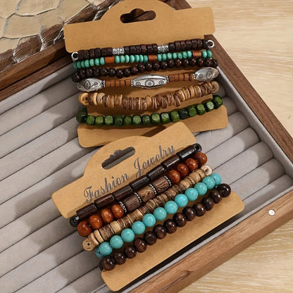 Set di braccialetti naturali - Per un look elegante