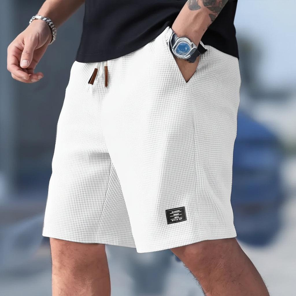 Casual sports shorts for men – summer, loose-fitting pants with drawstring and pockets