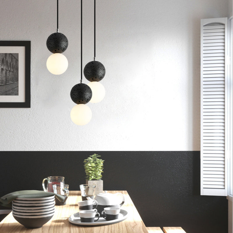 Modern Globe-Shaped Table Lamp with LED