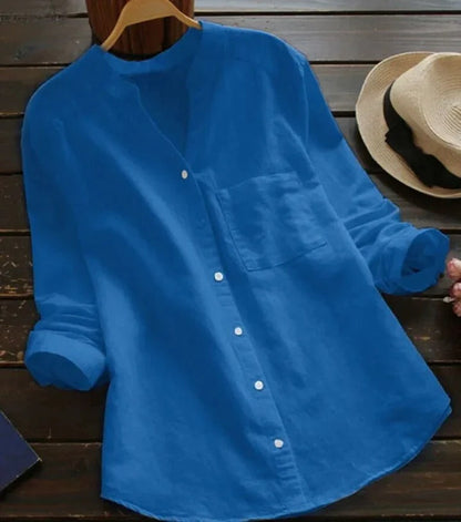 Linen Shirt for Women - Rose