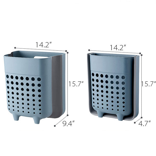 Foldable Wall-Mounted Laundry Basket – Space-Saving and Ventilated