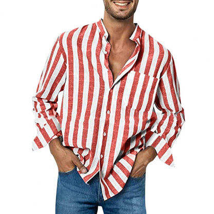 Camicia estiva a righe da uomo - Adrean