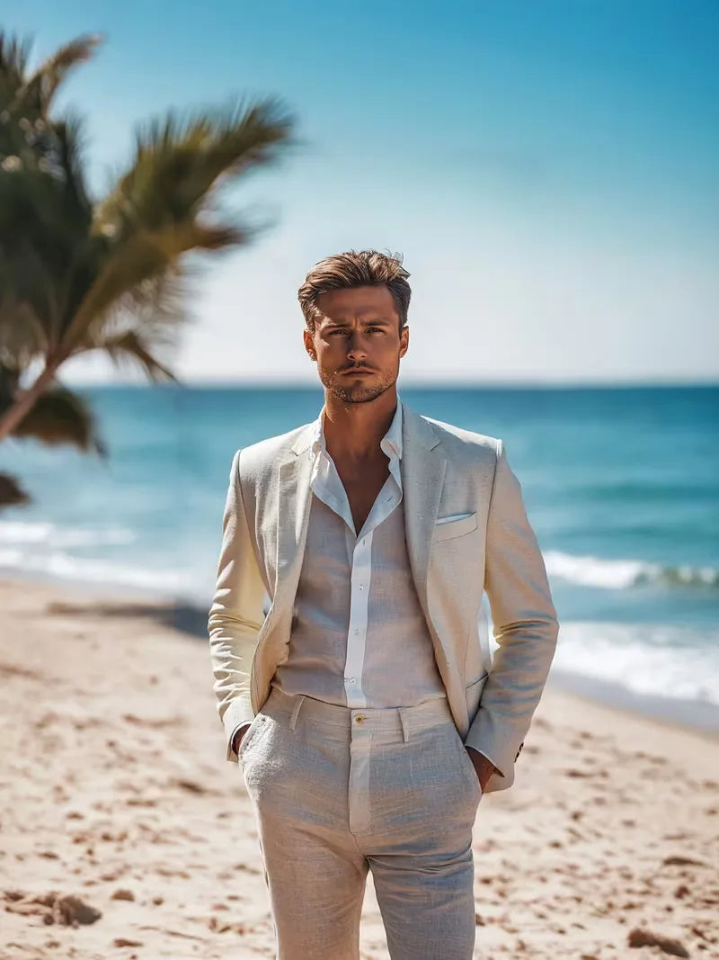 Linen Blazer Slim Fit