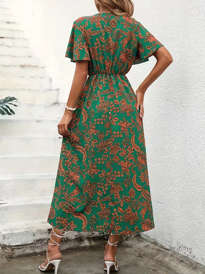 Robe portefeuille à imprimé floral