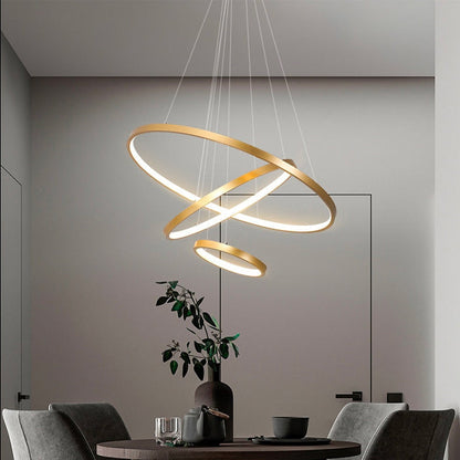 Candeeiro de teto LED moderno para interiores luxuosos
