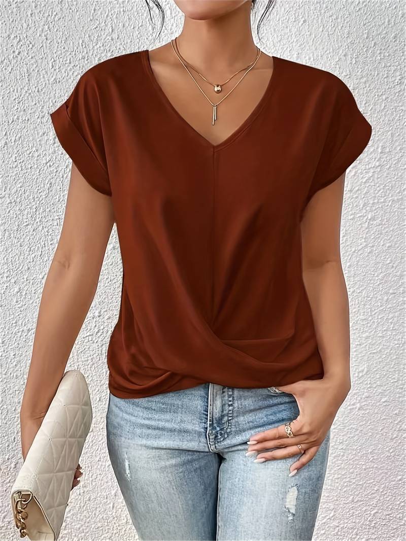 Elysia - T-shirt casual a maniche corte da donna