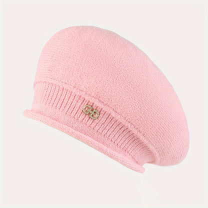 Elegantní pletený baret pro ženy - Elegance a teplo v zimě