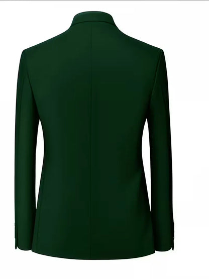Blazer ajusté avec col mandarin