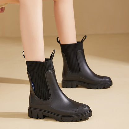 Waterproof Ladies' Rain Boots with Non-Slip Sole