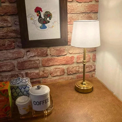 Cordless Table Lamp - LED Retro Fabric