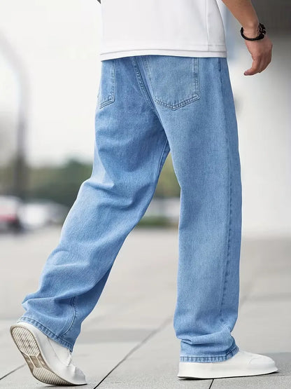 Jean droit taille mi-haute