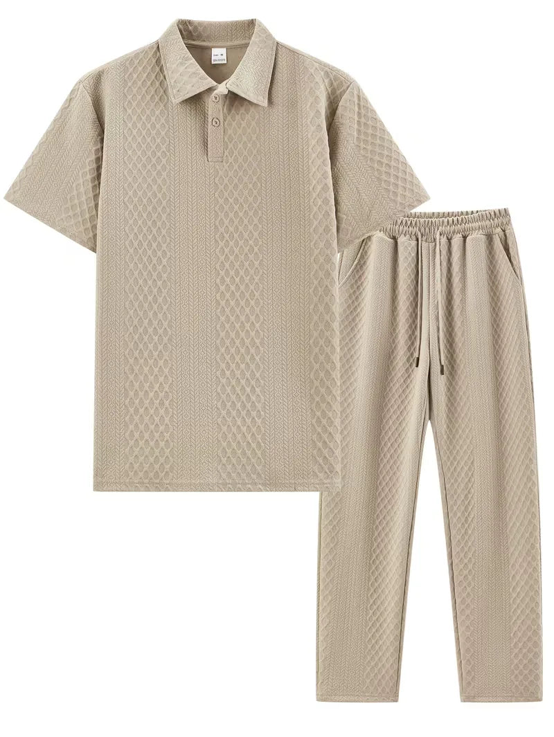Lounge set with polo and trousers