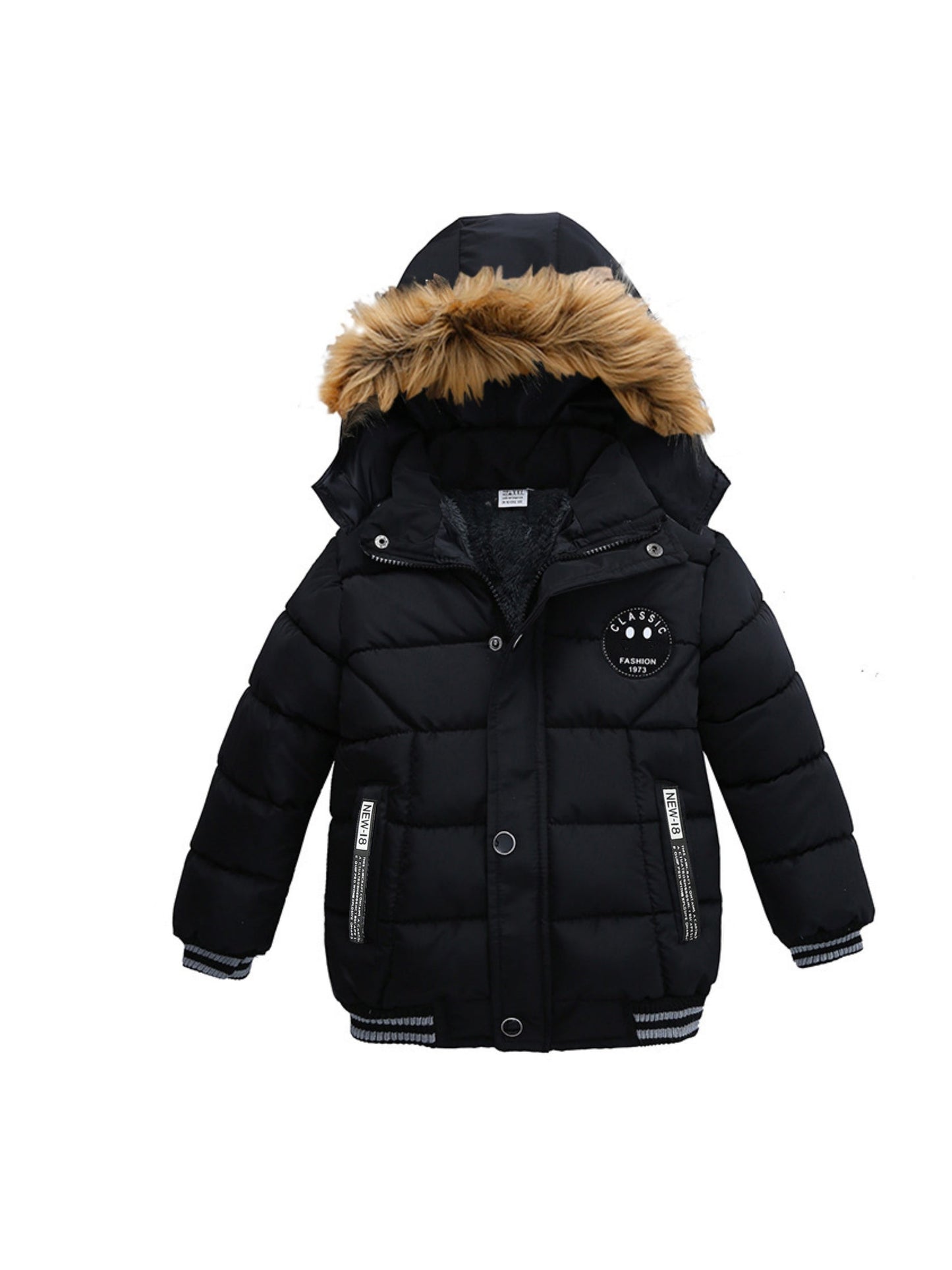Padded Winter Jacket for Boys with Hood - Skei