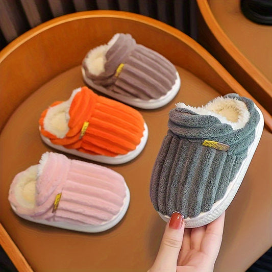 Soft Plush Cosy House Slippers for Boys and Girls - Justine