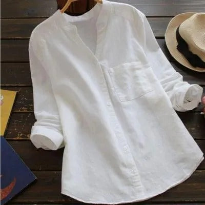 Linen Shirt for Women - Rose