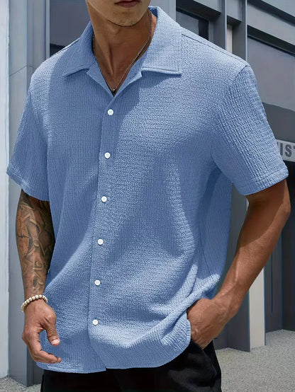 Chemise à manches courtes noire