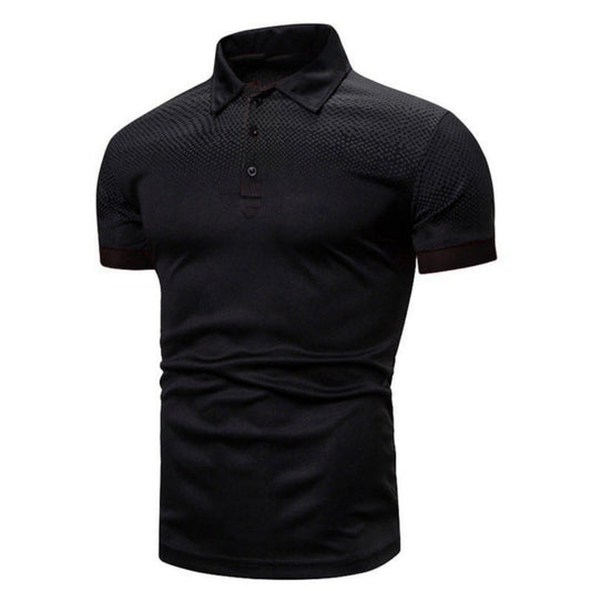Slim Fit Men's Polo Shirt with Short Sleeves