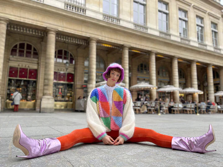 Femke | Colourful Knitted Wool Sweater