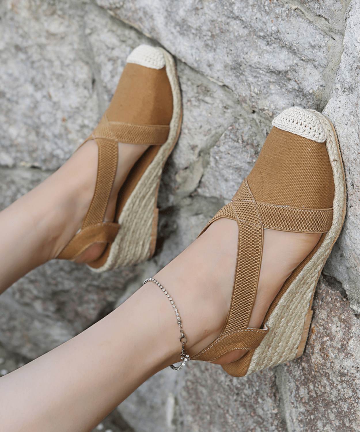 Fenne | Ankle Strap Canvas Espadrilles