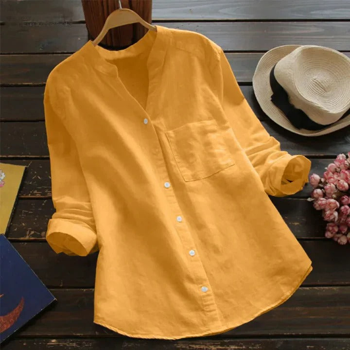 Linen Shirt for Women - Rose