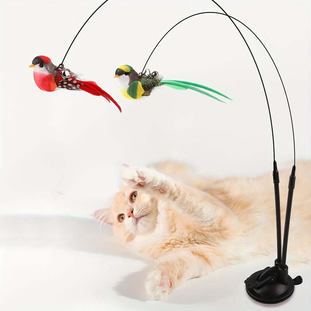 Giocattolo interattivo per gatti con ventosa – divertimento assicurato per il tuo gatto