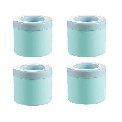 Silicone Cylindrical Ice Tray with Removable Ice Container for Cold Drinks