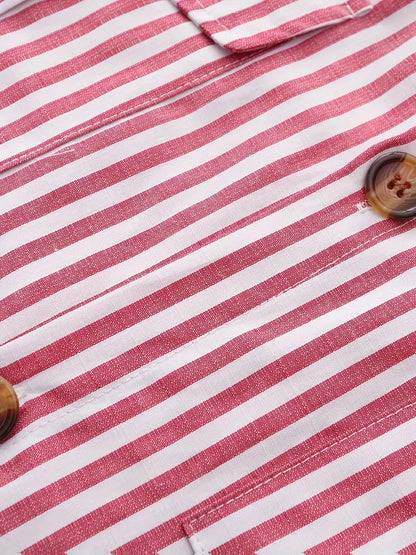 Chemise décontractée rayée