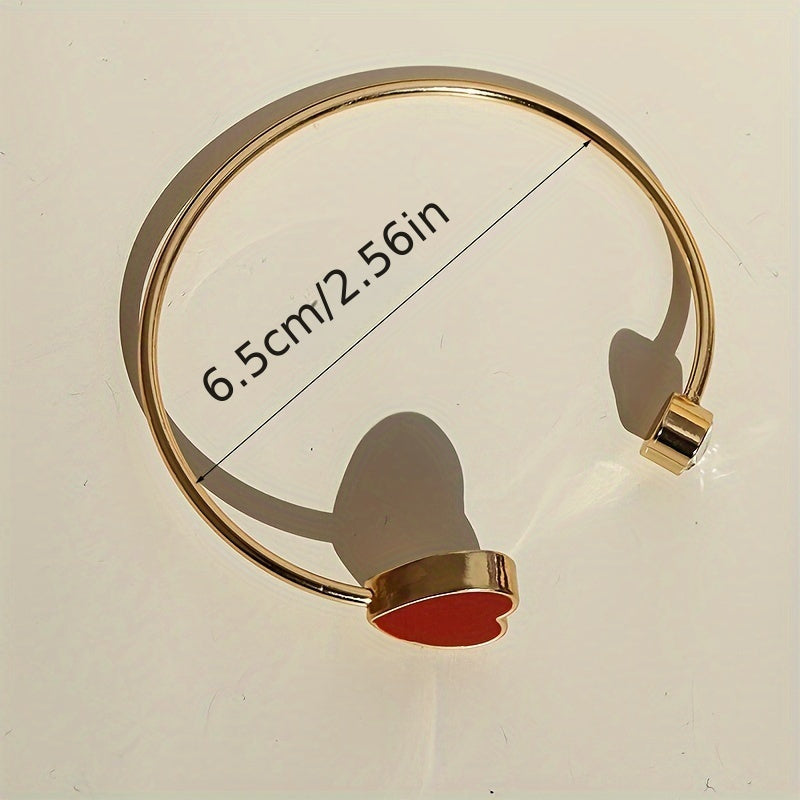 Fien | Chic Red Heart Bracelet