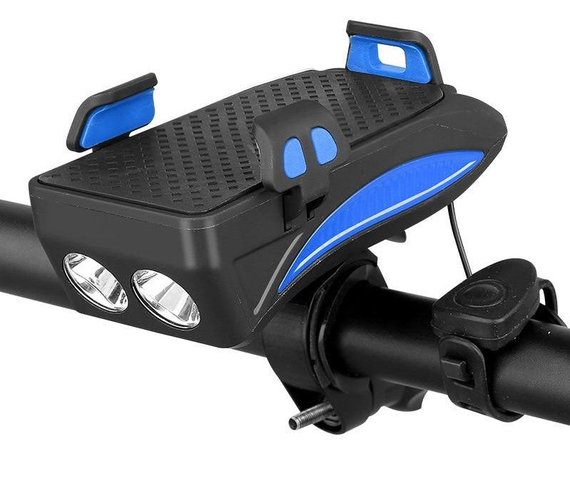 Multifunctional Bike Holder: Phone Holder, Power Bank, Light and Horn