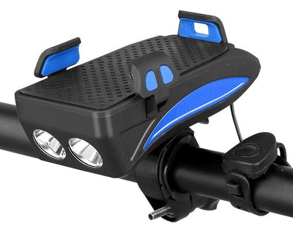 Multifunctional Bike Holder: Phone Holder, Power Bank, Light and Horn