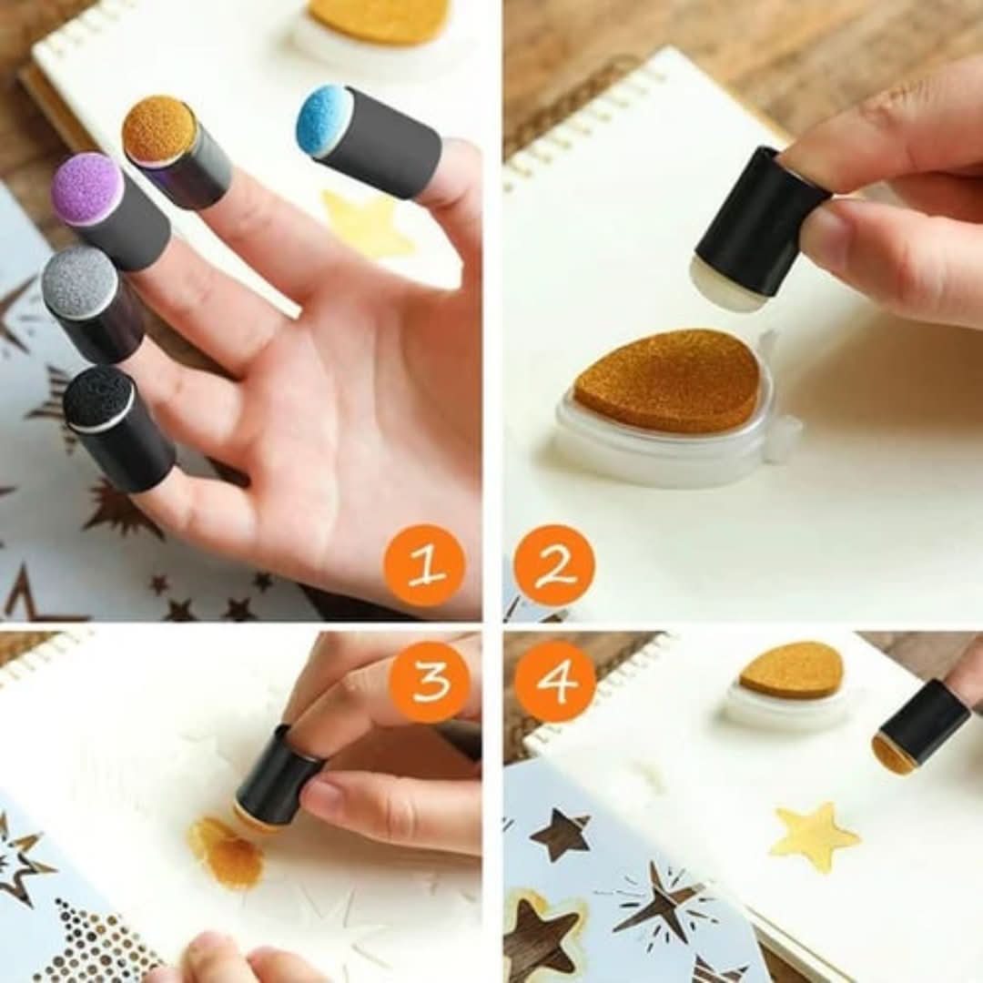 Kit de pintura de dedos | Set creativo de bricolaje