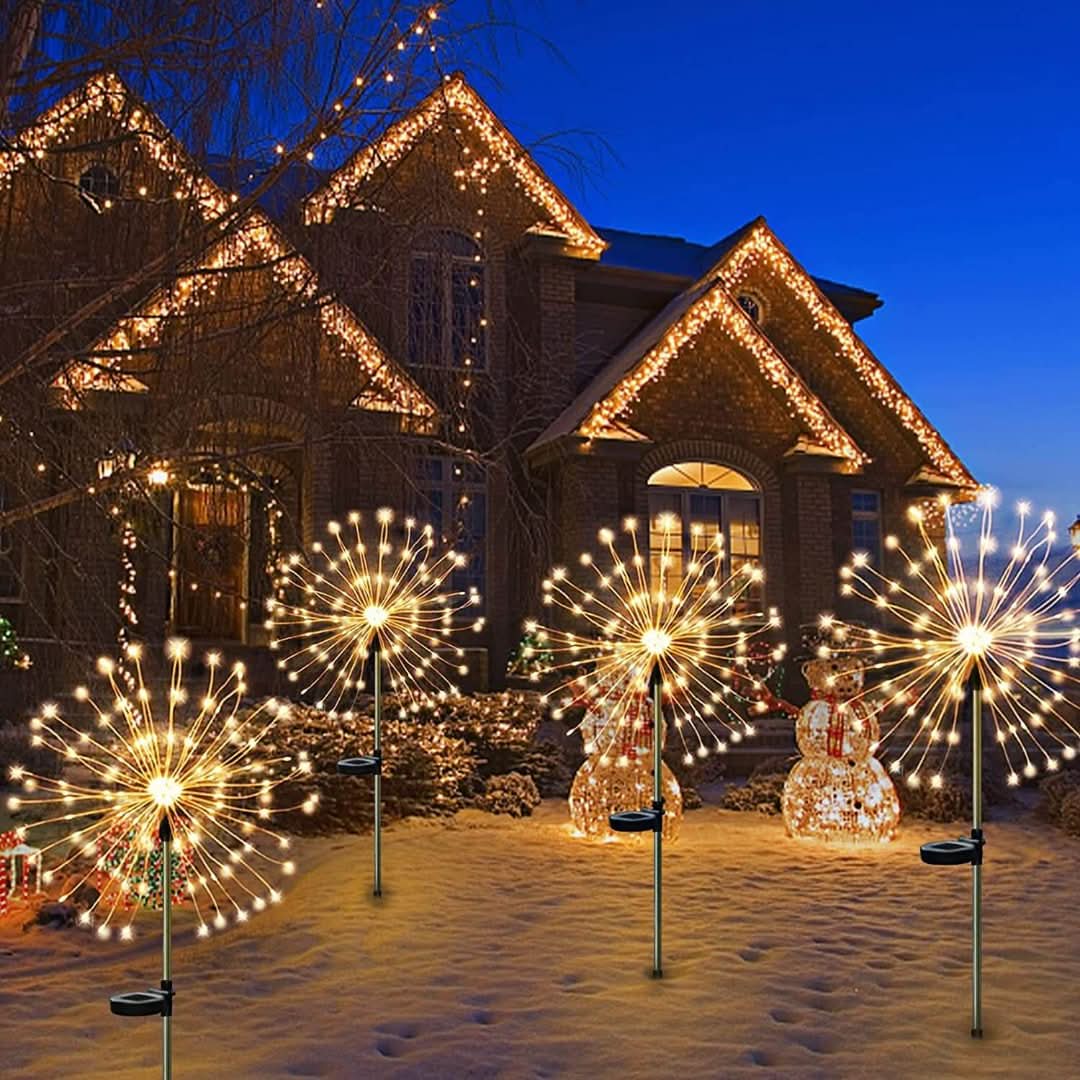 Solar LED Firework Garden Lights