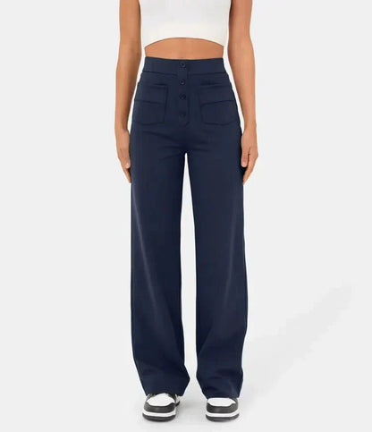Fleur | Elastic High-Waisted Trousers