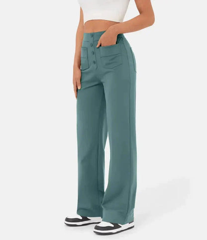 Fleur | Elastic High-Waisted Trousers