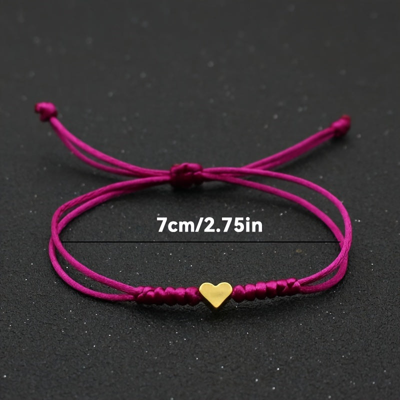 Fleur | Festive Woven Heart-Shaped Bracelet