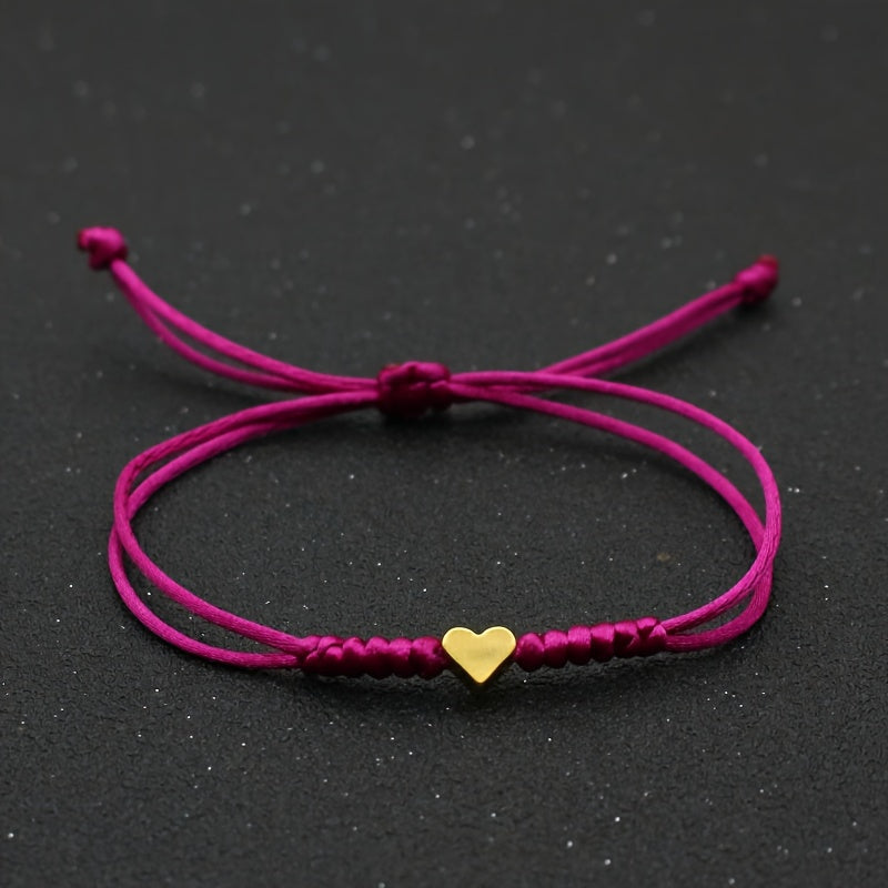 Fleur | Festive Woven Heart-Shaped Bracelet