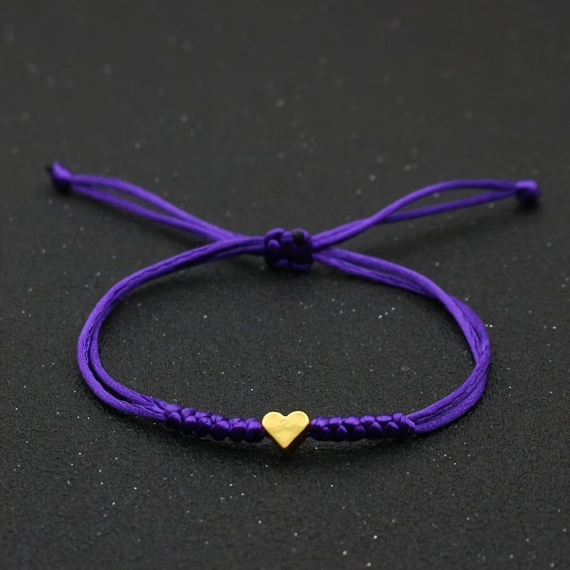 Fleur | Festive Woven Heart-Shaped Bracelet