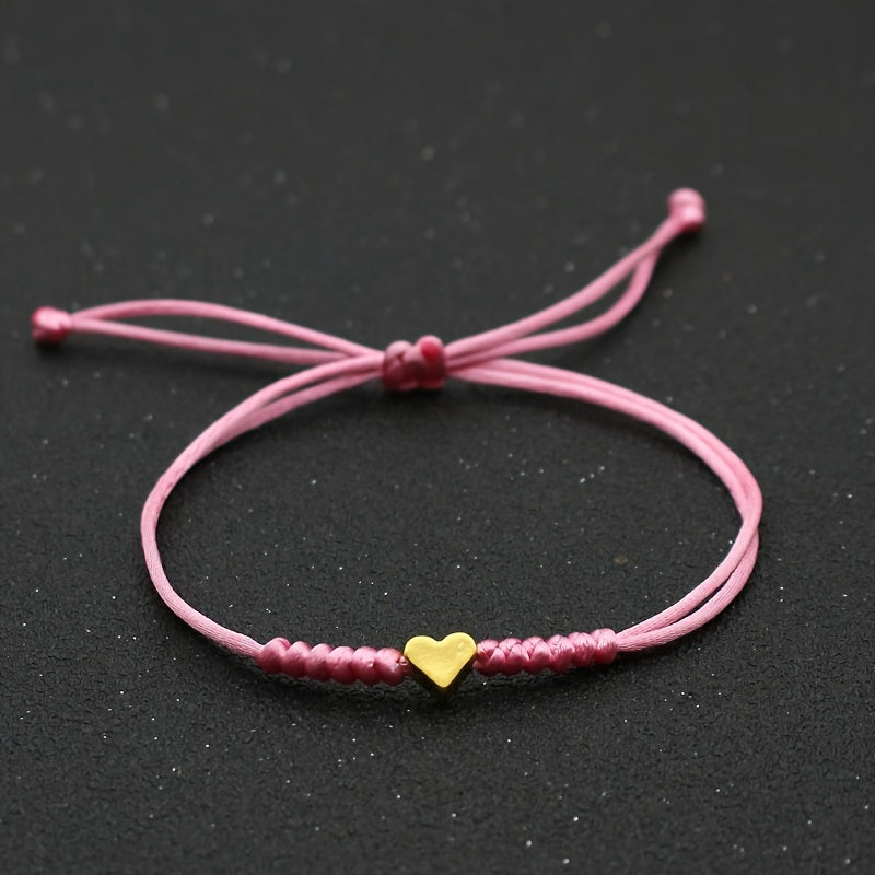 Fleur | Festive Woven Heart-Shaped Bracelet
