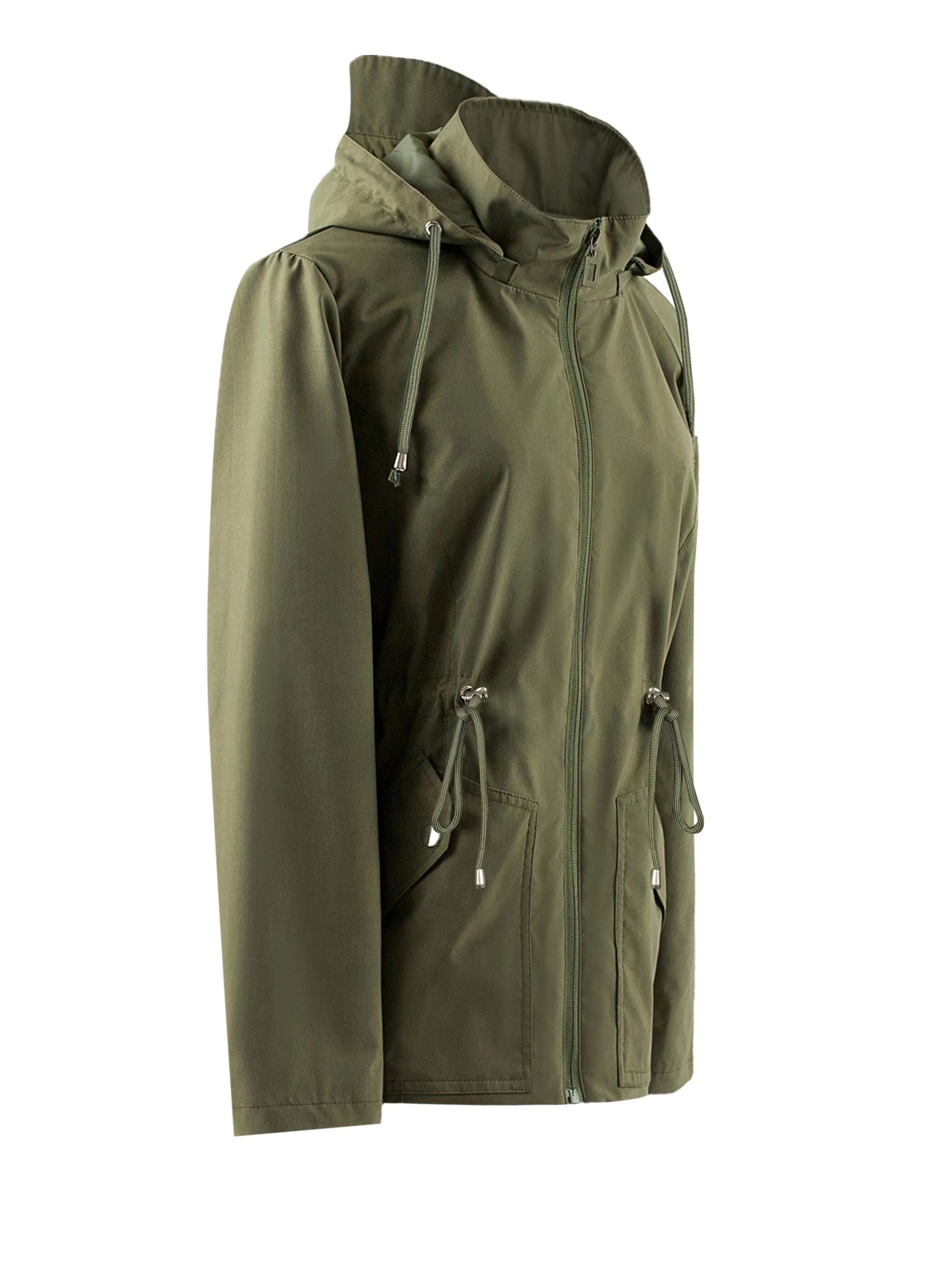 Floor | Waterproof Tailored Spring and Autumn Jacket with Hood