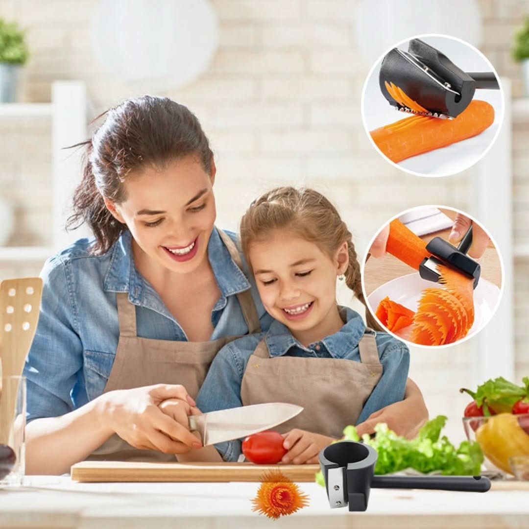 Flower Roller | Spiraalsnijder voor groenten en fruit
