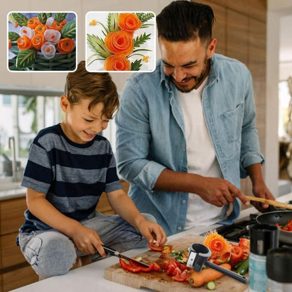Flower Roller | Spiraalsnijder voor groenten en fruit