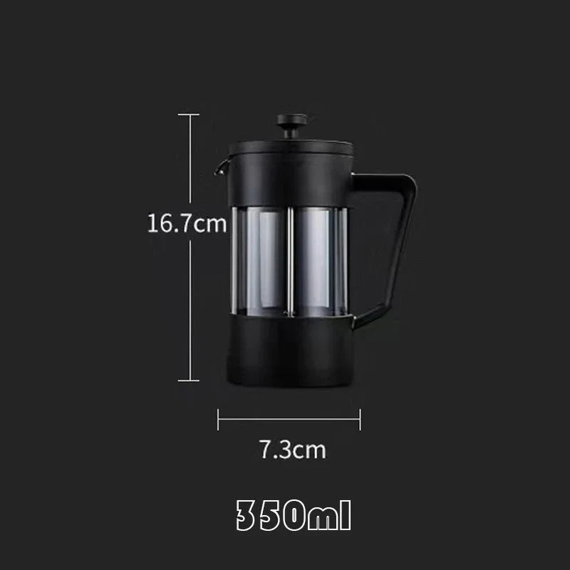 Cafeteira de êmbolo - vidro borossilicato - sabor perfeito - design duradouro